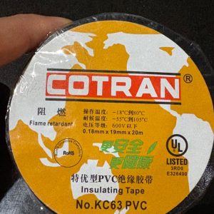 نوار برق PVC Cotran مدل KC63 — 19mm × 20m